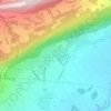 Mappa topografica Cernier, altitudine, rilievo