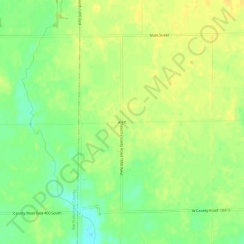 Mappa topografica Alert, altitudine, rilievo