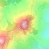 Mappa topografica Mt. Kan-irag (Sirao Peak), altitudine, rilievo