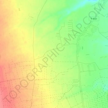Mappa topografica Pasqualet, altitudine, rilievo