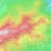 Mappa topografica Brauneck, altitudine, rilievo