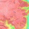Mappa topografica Les Tourelles, altitudine, rilievo