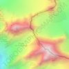 Mappa topografica Col du Chardonnet, altitudine, rilievo