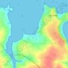 Mappa topografica La Grande Grève, altitudine, rilievo