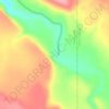 Mappa topografica Spalding Dam, altitudine, rilievo