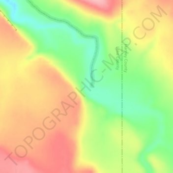 Mappa topografica Spalding Dam, altitudine, rilievo