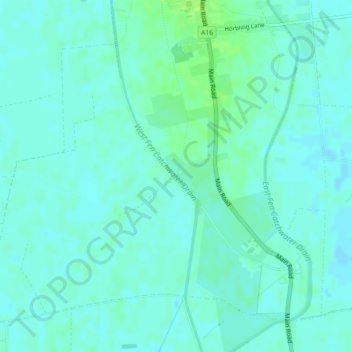 Mappa topografica Grange Bridge, altitudine, rilievo