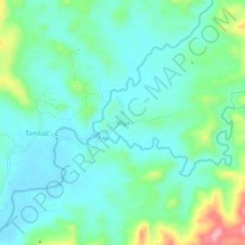 Mappa topografica Viga, altitudine, rilievo