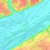 Mappa topografica Les Fougerêts, altitudine, rilievo