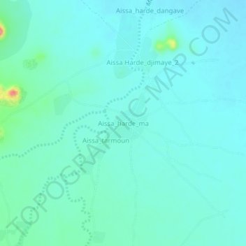 Mappa topografica Aissa_harde_ma, altitudine, rilievo