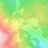 Mappa topografica Moosalp, altitudine, rilievo