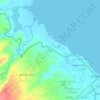 Mappa topografica Mobod, altitudine, rilievo