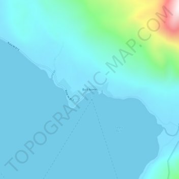 Mappa topografica Buill Norte, altitudine, rilievo