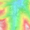 Mappa topografica Les Verneys, altitudine, rilievo