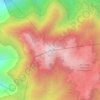Mappa topografica Mount Pulag, altitudine, rilievo
