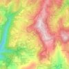 Mappa topografica Cerna, altitudine, rilievo