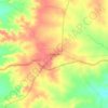 Mappa topografica Chaurai, altitudine, rilievo