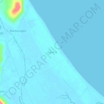 Mappa topografica Aguit-it, altitudine, rilievo