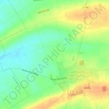 Mappa topografica Les Armons, altitudine, rilievo