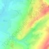Mappa topografica Les Bourdelins, altitudine, rilievo