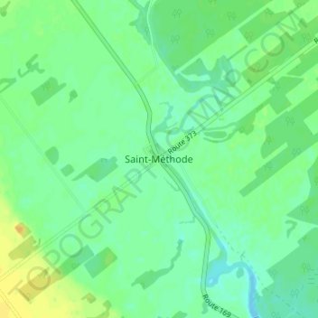 Mappa topografica Saint-Méthode, altitudine, rilievo