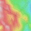 Mappa topografica Risnjak, altitudine, rilievo