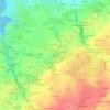 Mappa topografica Croas de Prat Keruscat, altitudine, rilievo