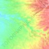 Mappa topografica Morelia, altitudine, rilievo