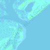 Mappa topografica Capers Inlet, altitudine, rilievo