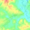 Mappa topografica Martinsville, altitudine, rilievo