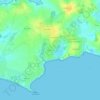 Mappa topografica Tréhervé, altitudine, rilievo