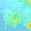 Mappa topografica Giugliano in Campania, altitudine, rilievo