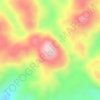 Mappa topografica Mount Diwata, altitudine, rilievo