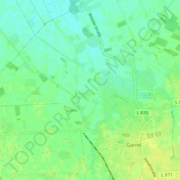 Mappa topografica Kaifort, altitudine, rilievo