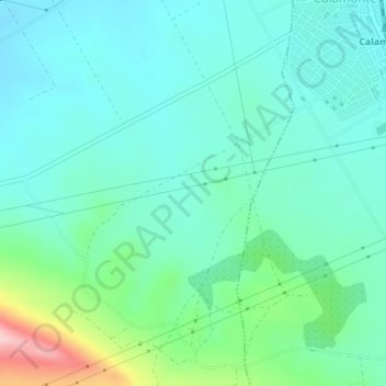 Mappa topografica Castañar, altitudine, rilievo