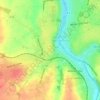 Mappa topografica La Maison Dieu, altitudine, rilievo
