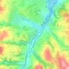 Mappa topografica La Poyère, altitudine, rilievo