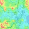 Mappa topografica Swan Hill, altitudine, rilievo