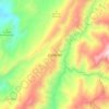 Mappa topografica Caparrapí, altitudine, rilievo