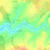 Mappa topografica La Planche, altitudine, rilievo