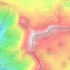 Mappa topografica Canin, altitudine, rilievo