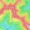 Mappa topografica Monte Verderi, altitudine, rilievo