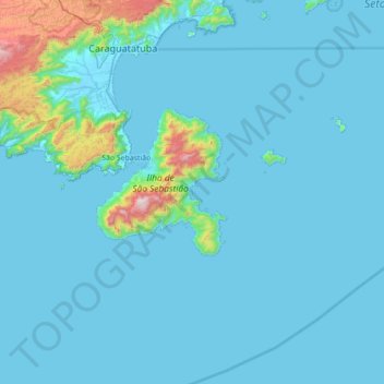 Mappa topografica Ilha da Lagoa, altitudine, rilievo