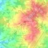Mappa topografica Les Landes, altitudine, rilievo