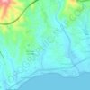 Mappa topografica La Resina, altitudine, rilievo
