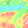 Mappa topografica Chaquihuán, altitudine, rilievo