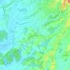 Mappa topografica Cerbaia, altitudine, rilievo