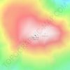 Mappa topografica Mont Ararat, altitudine, rilievo