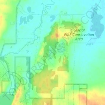 Mappa topografica 6316, altitudine, rilievo