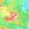 Mappa topografica Lacan, altitudine, rilievo